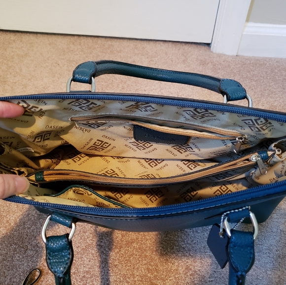 EUC Dasein Dome Vegan Leather Satchel - Picture 2 of 5